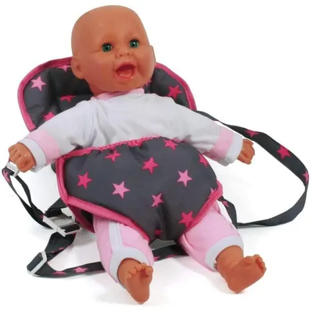 Bayer Chic Puppen-Tragegurt, Sternchen Pink