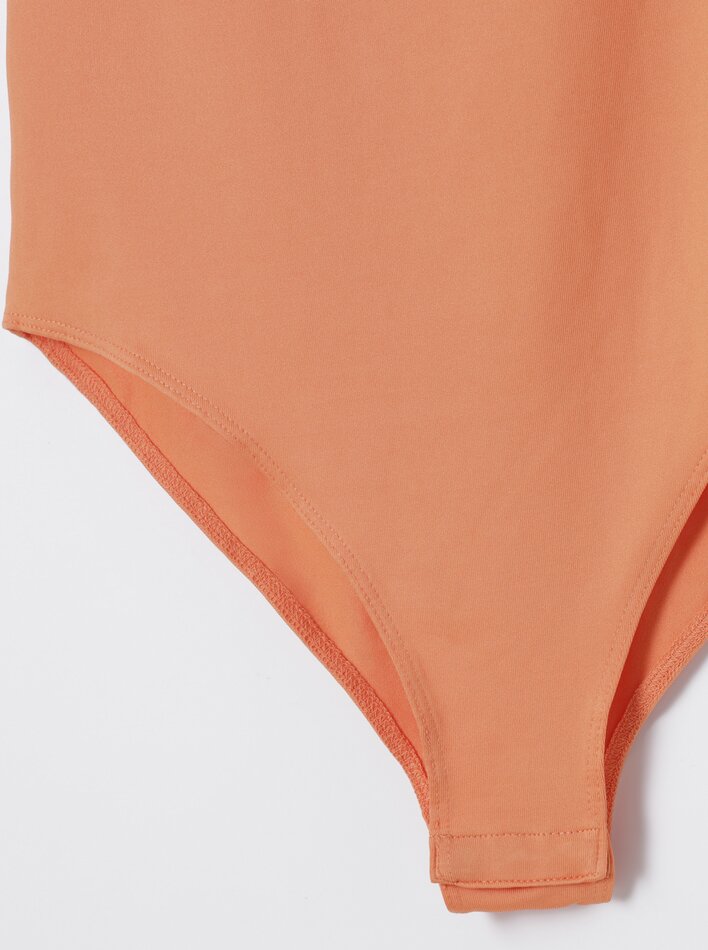 Body com alças elásticas - Laranja