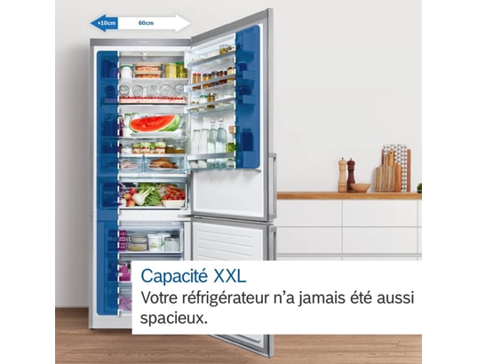 BOSCH - Réfrigérateur congélateur bas KGV58VLEAS Série 4 Vita Fresh
