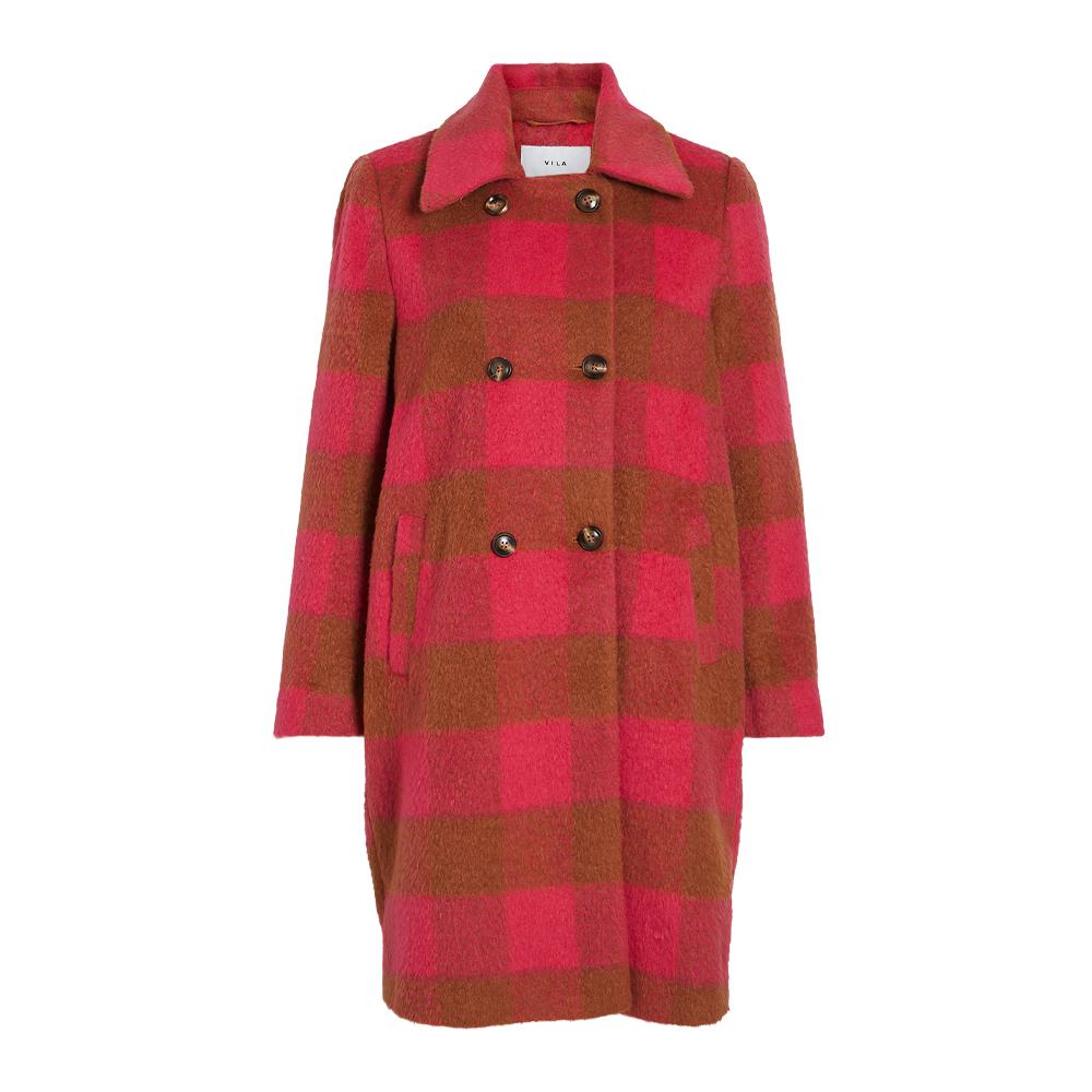 Vila Manteaux Rouge/Orange Femme Vila Orta