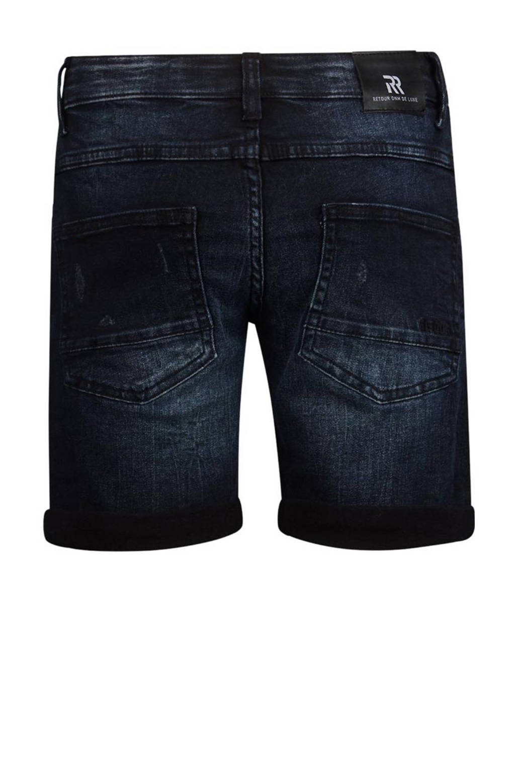 Retour Jeans short Reven dark blue denim