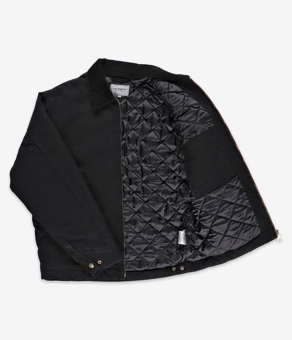 Carhartt WIP OG Detroit Dearborn Jacke (black aged canvas)