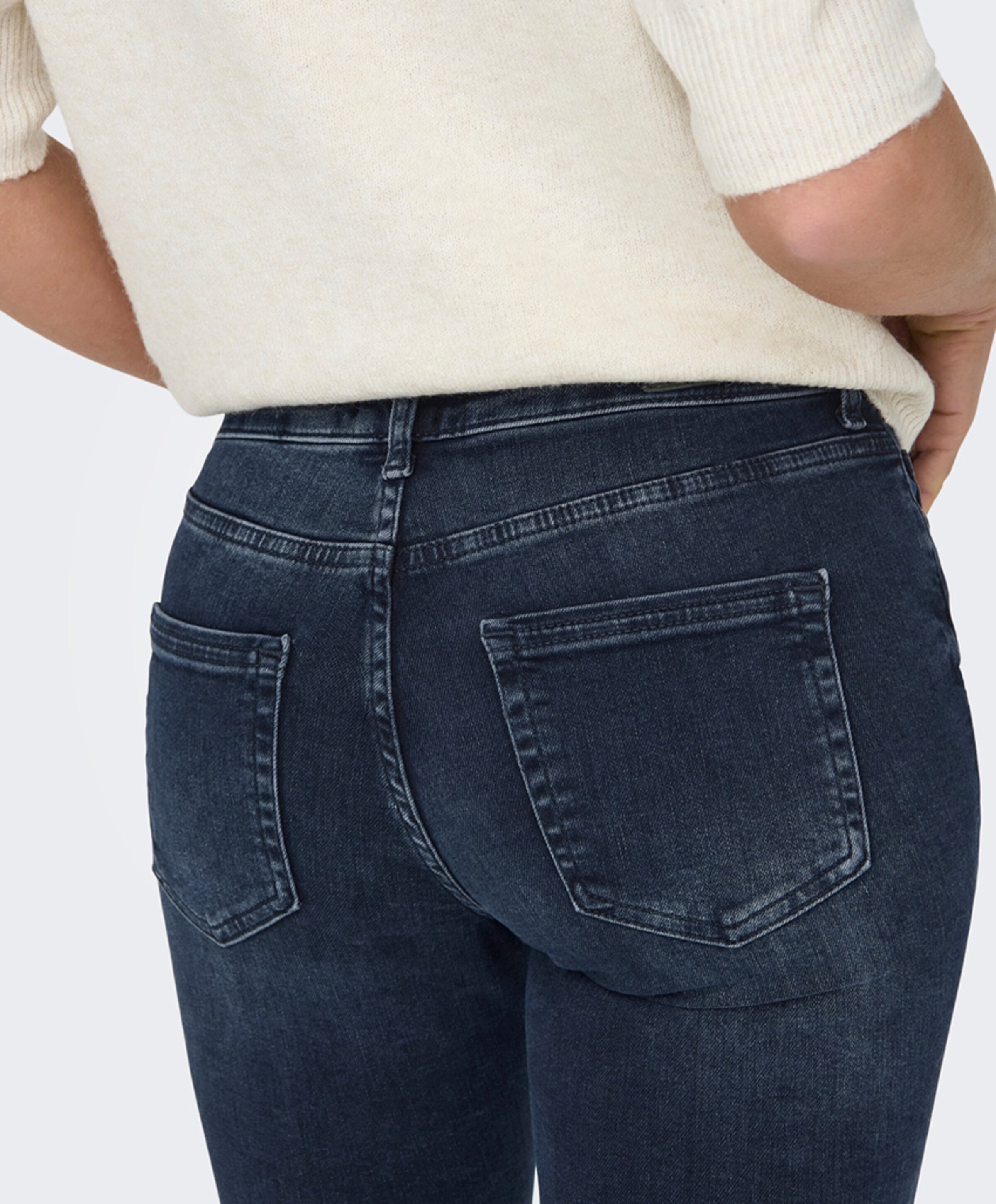 Only ONLBLUSH MID SKINNY DNM blauw