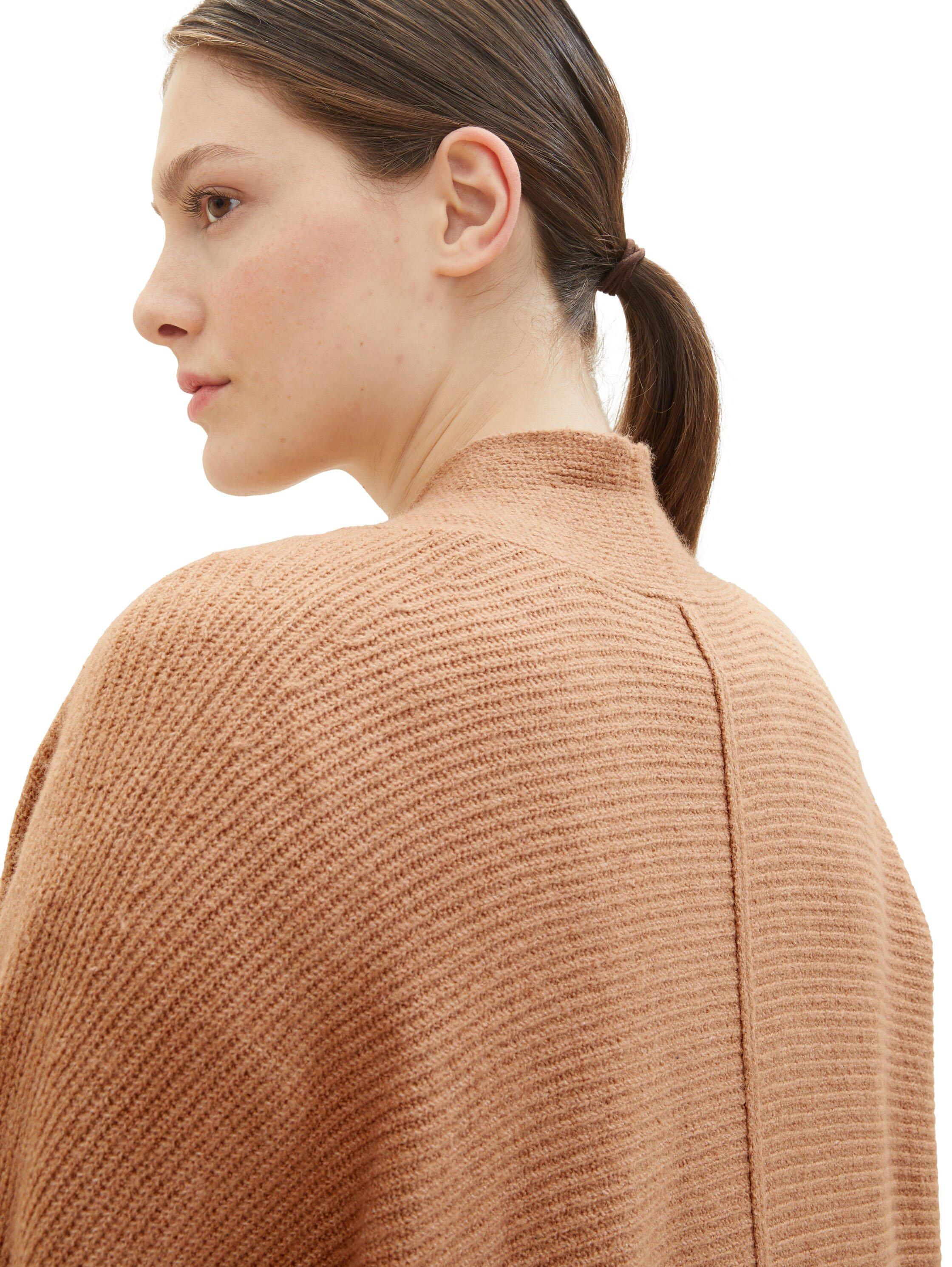 Melierter Cardigan in verschlussloser Form