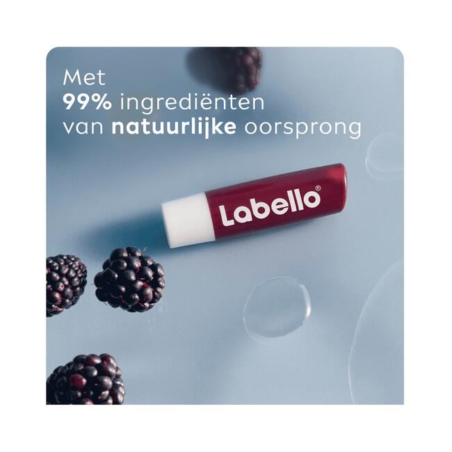 Labello Blackberry Shine Lippenbalsem 24u Hydratatie Bordeauxrood 1 Stuk