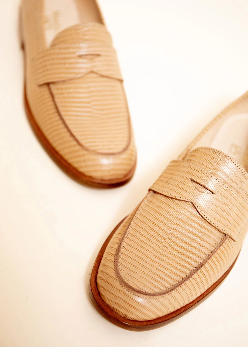 MOCASSIN ROMA LEZARD BEIGE