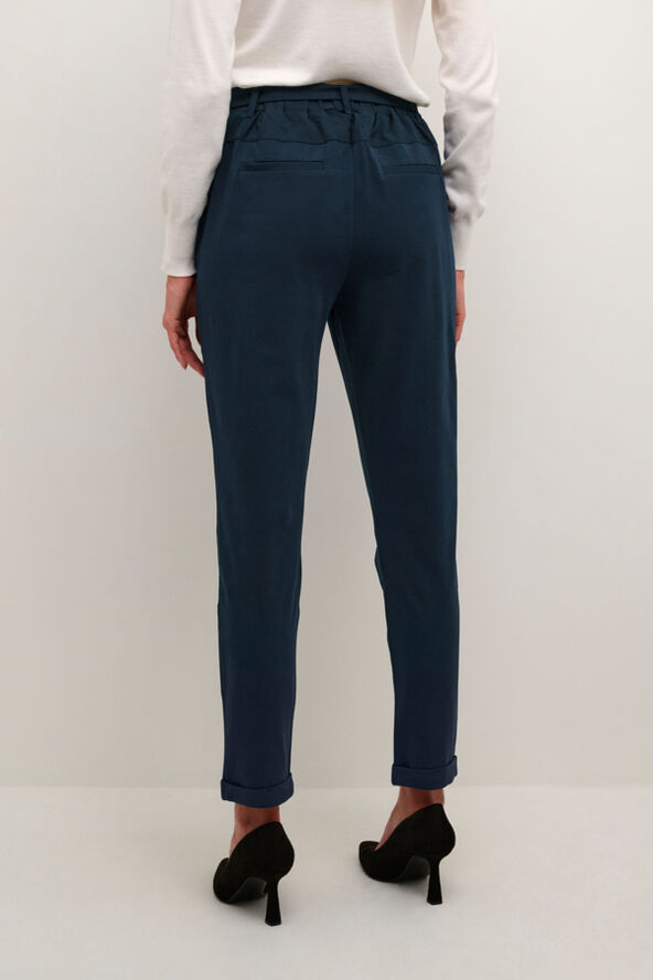 Kaffe Jillian belt pants Midnight marine