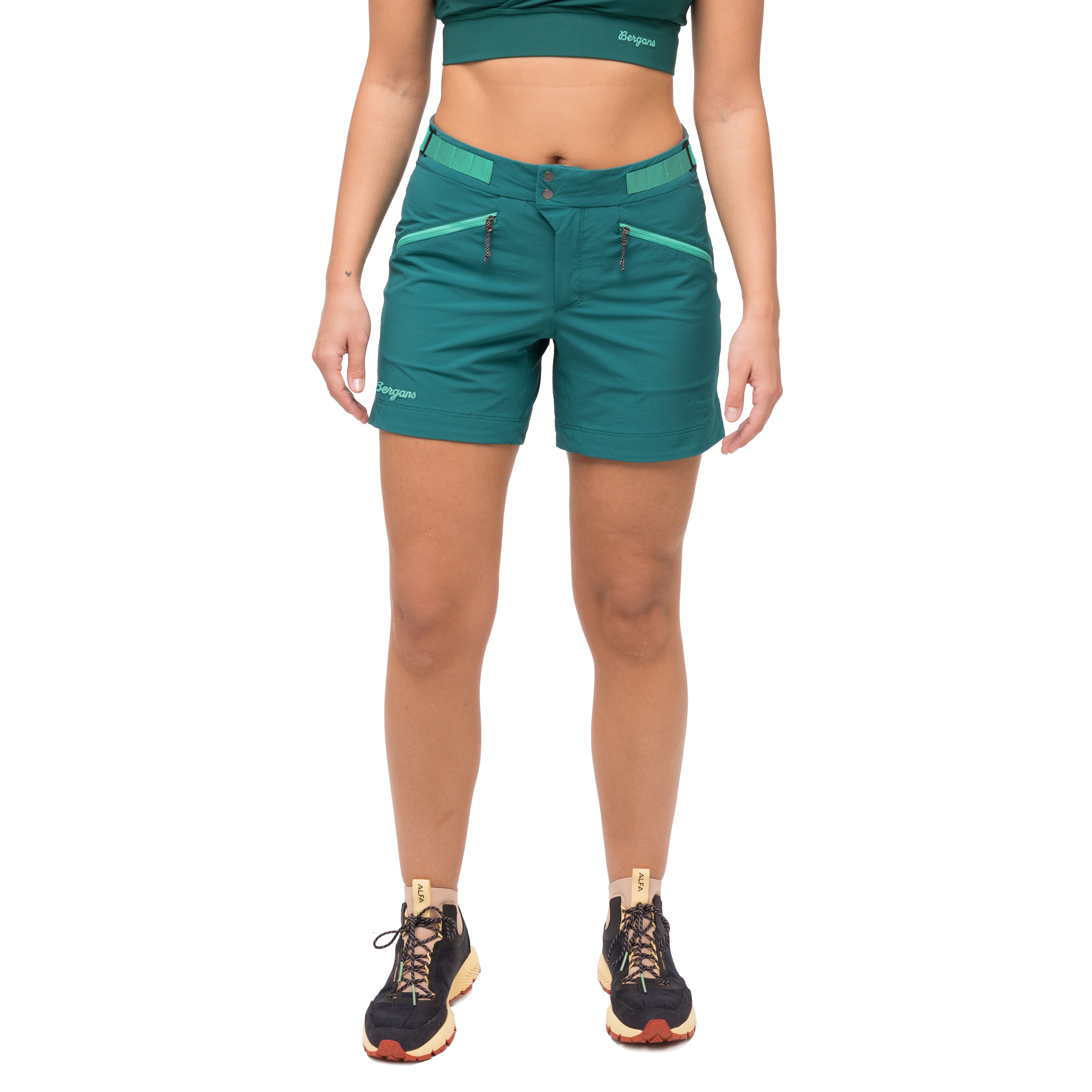 Tind Softshell Shorts Dame Malachite Green