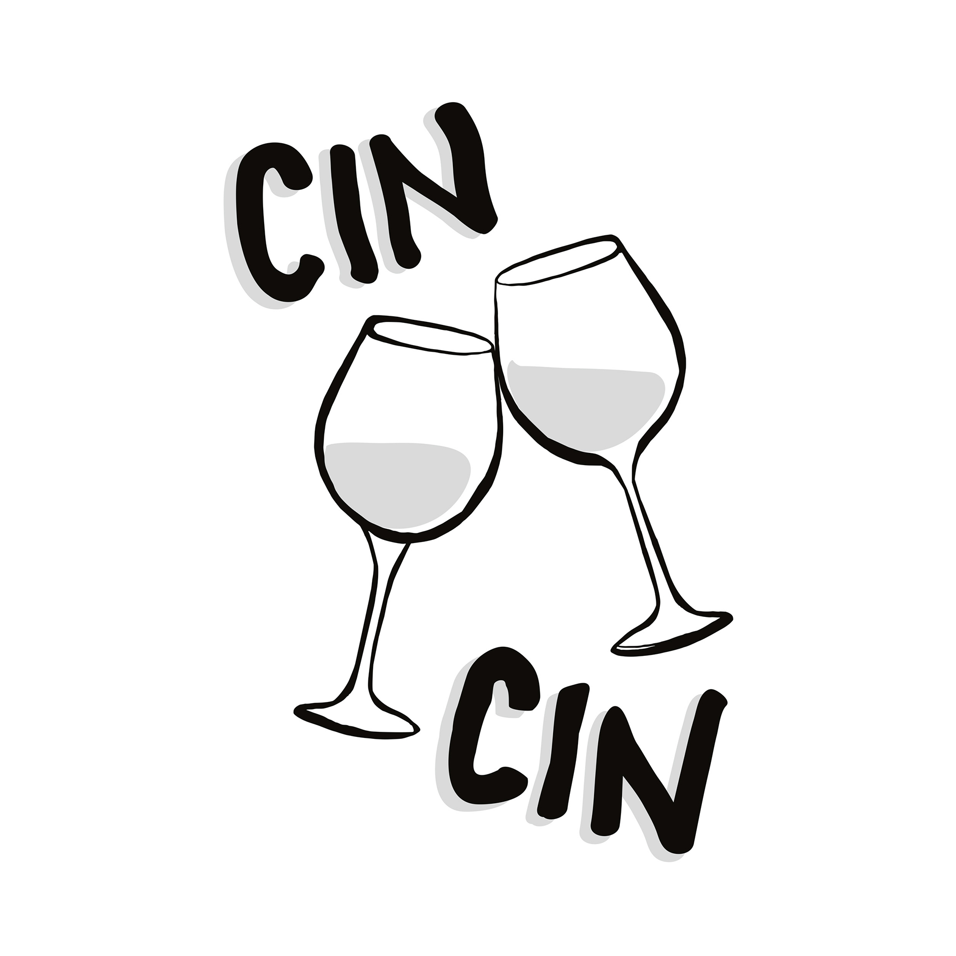 Gerahmtes Bild CIN CIN - 40x50 cm