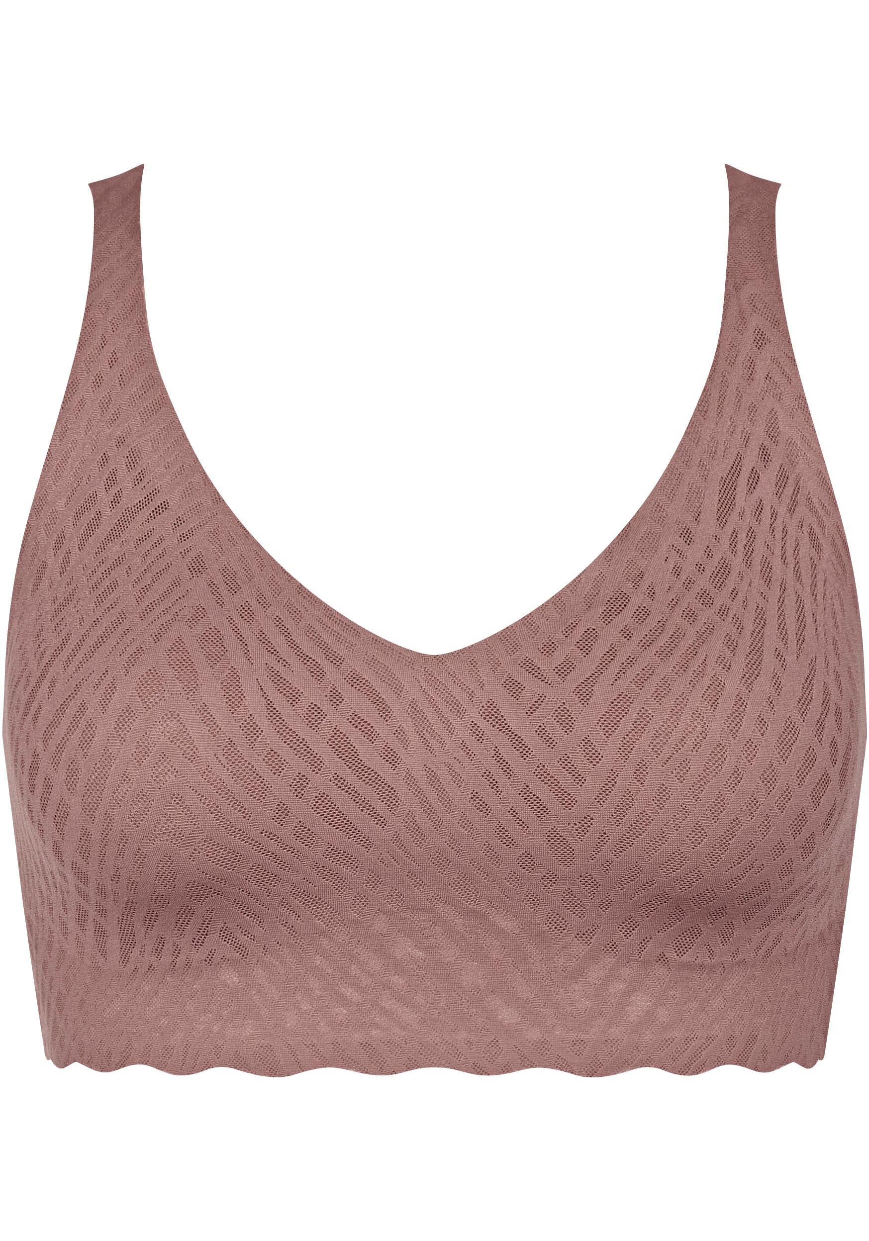 sloggi Bralette »ZERO Feel Bliss«, nahtlos, V-Ausschnitt, Stretch-Spitze, herausnehmbaren Pads