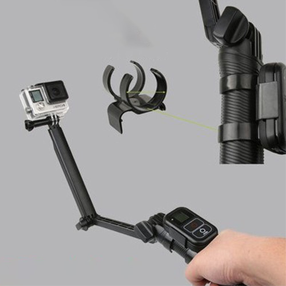 Kamera Fernauslöser Remote Halterung Clip Mount für GoPro - Schwarz