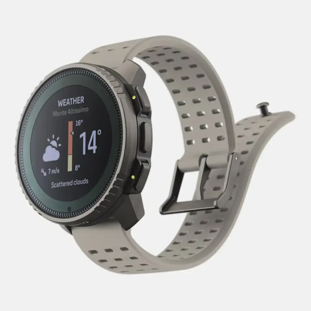 Suunto Vertical Titanium Solar GPS Sporthorloge Beige