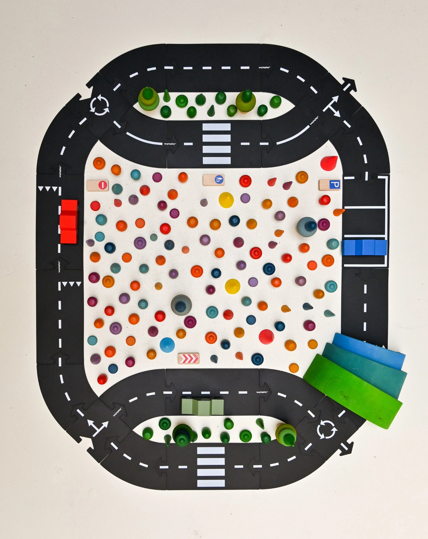 Spielstraßen-Set HIGHWAY - CAR EDITION 25-teilig