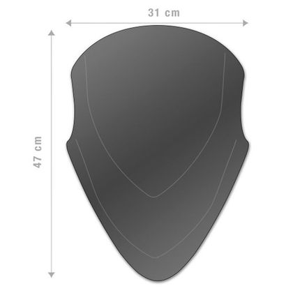 Bulle Barracuda AEROSPORT - Gris