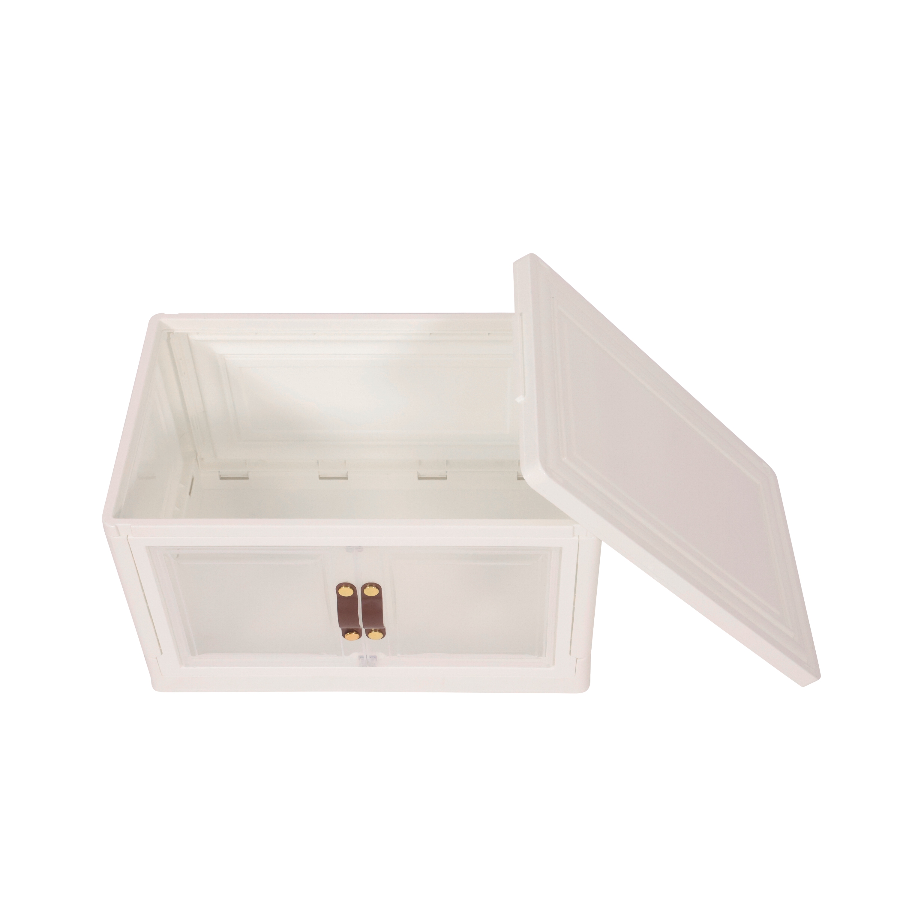 Aufbewahrungsbox faltbar 48 x 30 x 29 cm beige