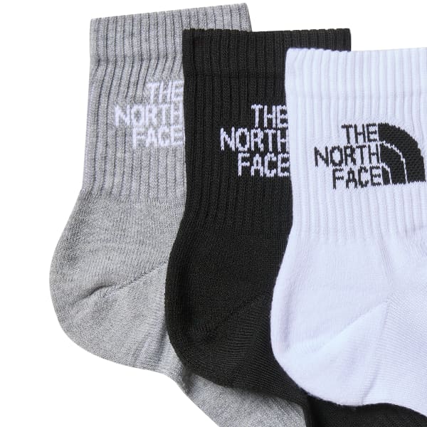 Chaussette THE NORTH FACE MULTI SPORT CUSH QUARTER SOCK 3P BLACK ASSORTED