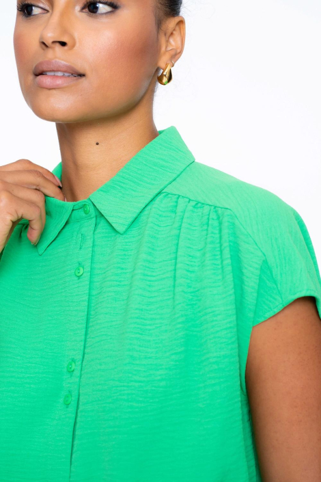 Geisha groene dames blouse