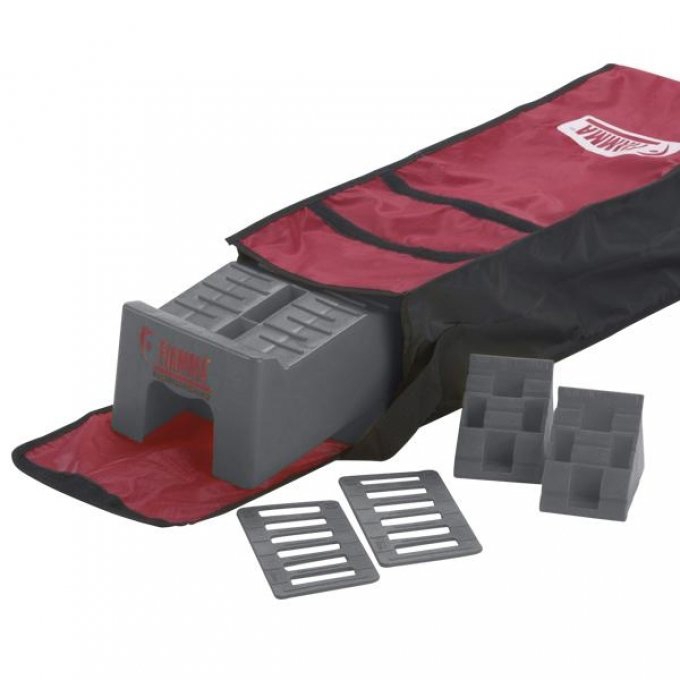 Fiamma Kit Level Up Auffahrkeile Basis-Set 7-tlg. inkl. Tragetasche