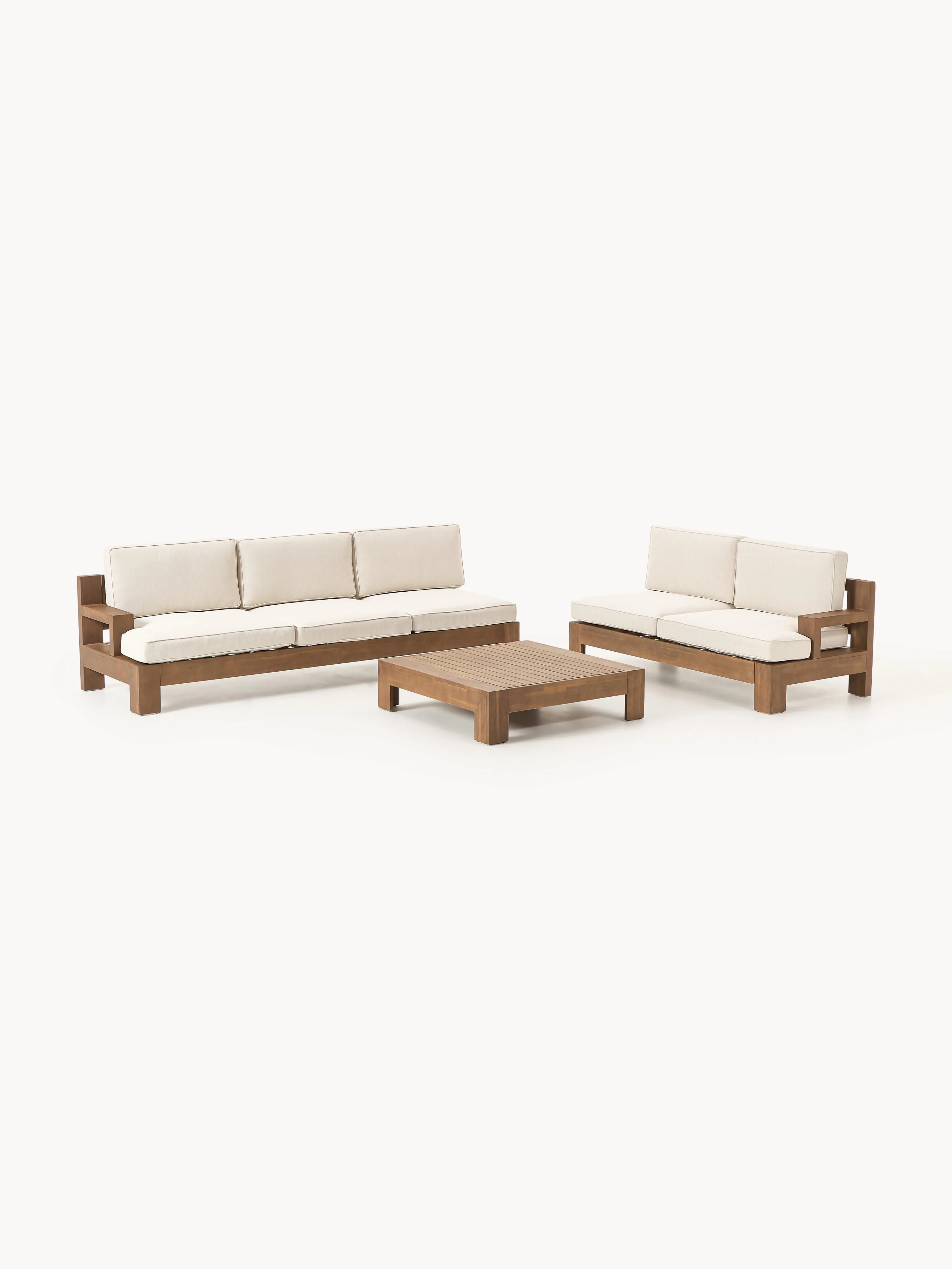 Modulaire tuin loungeset Joshua van acaciahout, 4-delig