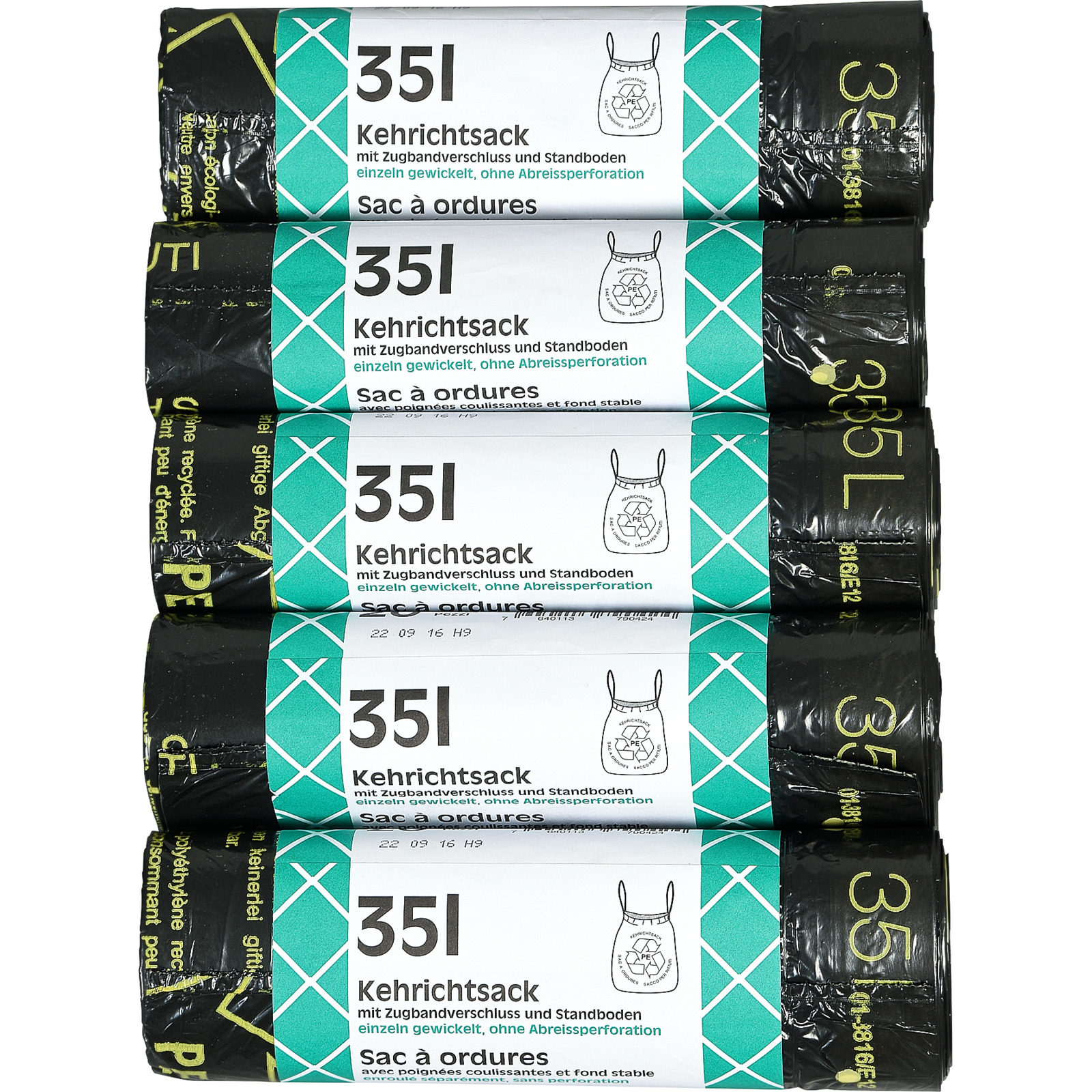 Kehrichtsack 35lt/20 Stk. 5-er Multipack
