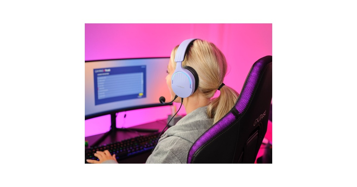 TrustGXT 490P Fayzo 7.1 USB gaming headset over-ear   (Paars, PC, PlayStation 4, PlayStation 5)