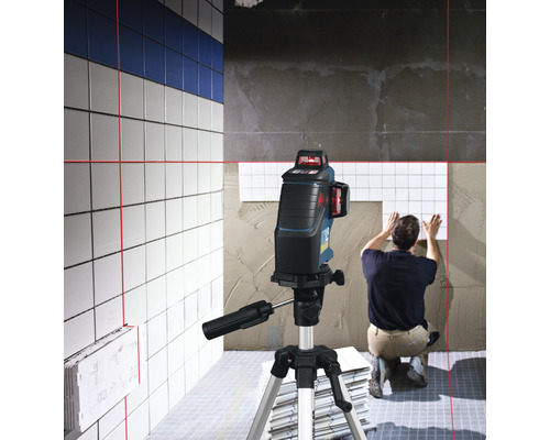 Bosch Professional GLL 3-80 lijnlaser inclusief 4 x AA batterijen, laserrichtplaat in gereedschapskoffer