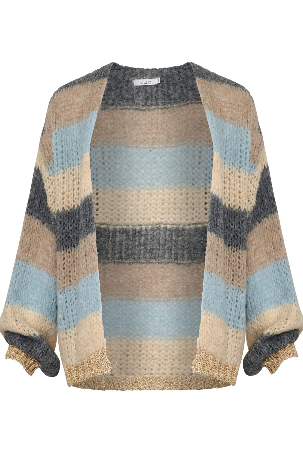 Noella Kala Knit Cardigan Wool bright stripes
