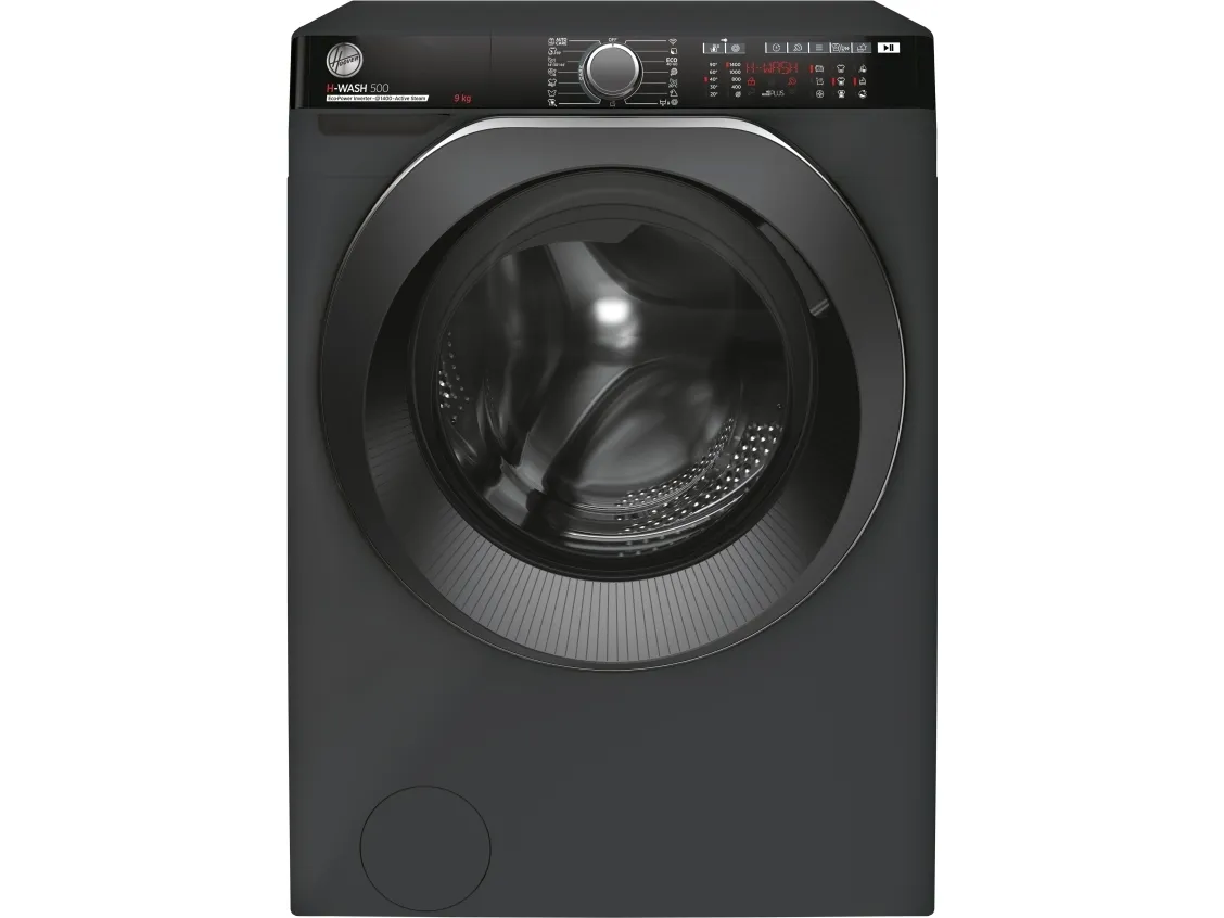 Hoover H-WASH 500 HWP 49AMBCR/1-S, Front-læsning, 9 kg, B, 77 dB, 1400 rpm, A