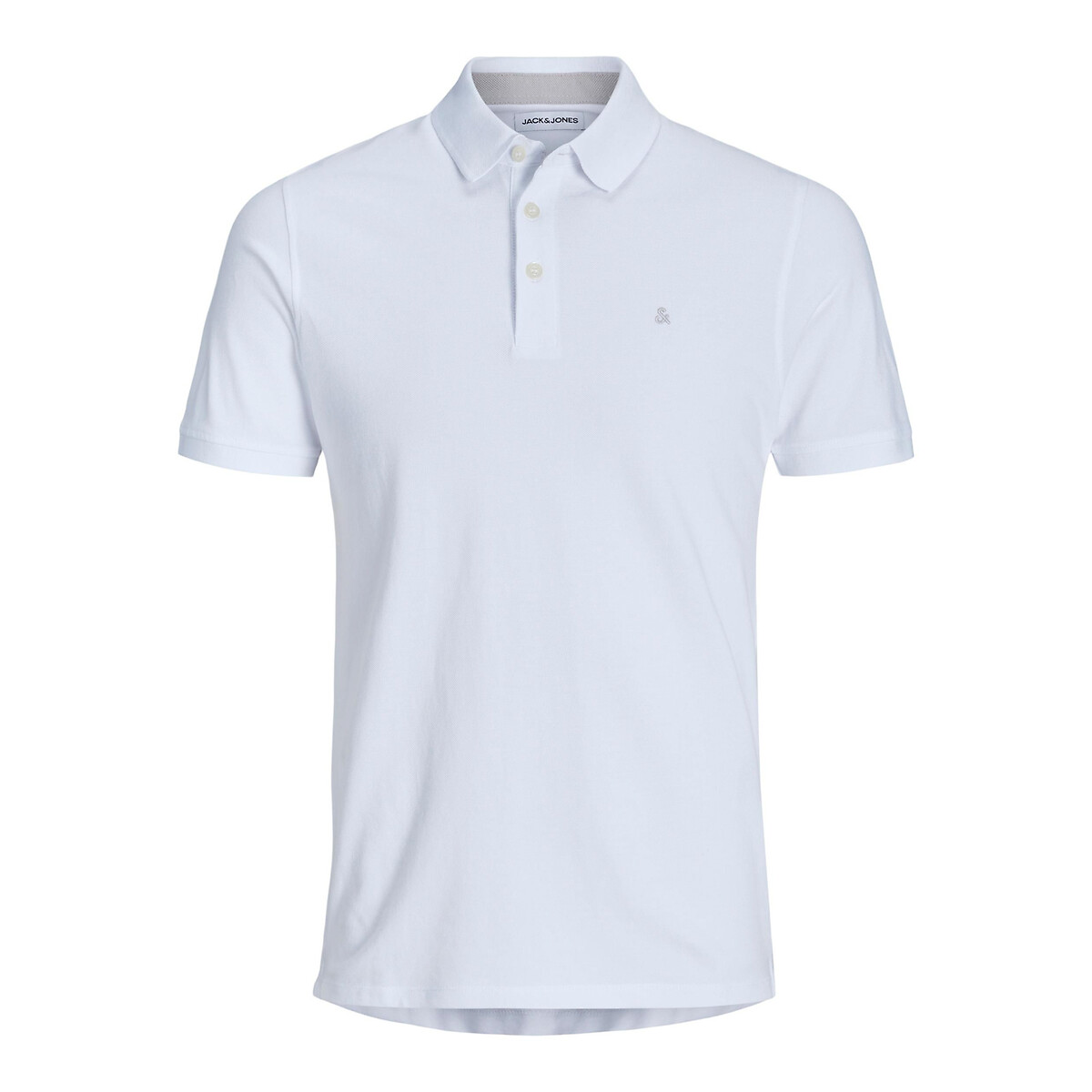 JACK & JONES<br>Camisa polo de manga curta em malha piqué