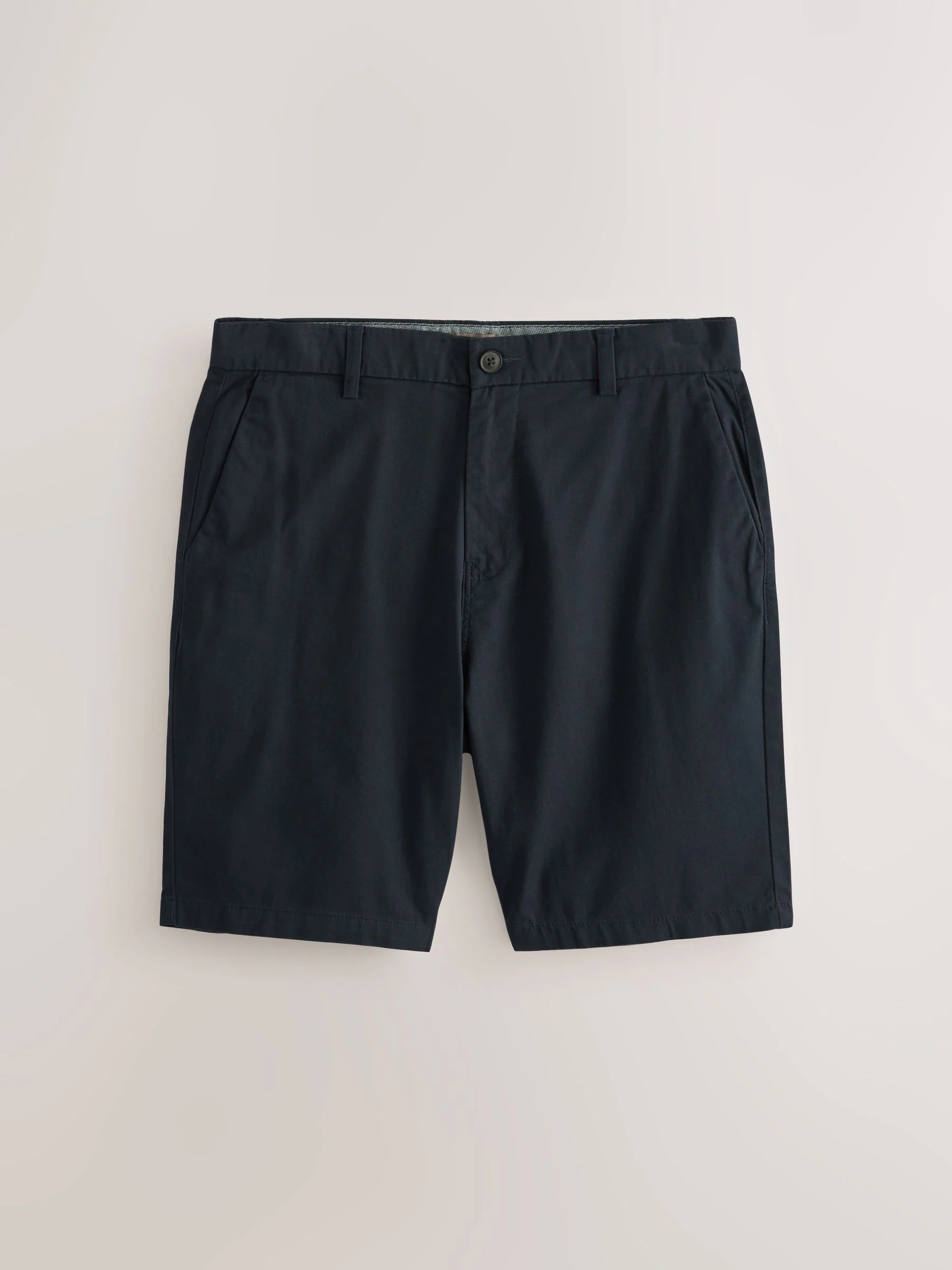 Marineblauw/kiezelkleurig - Straight fit - Set van 2 chinoshorts met stretch