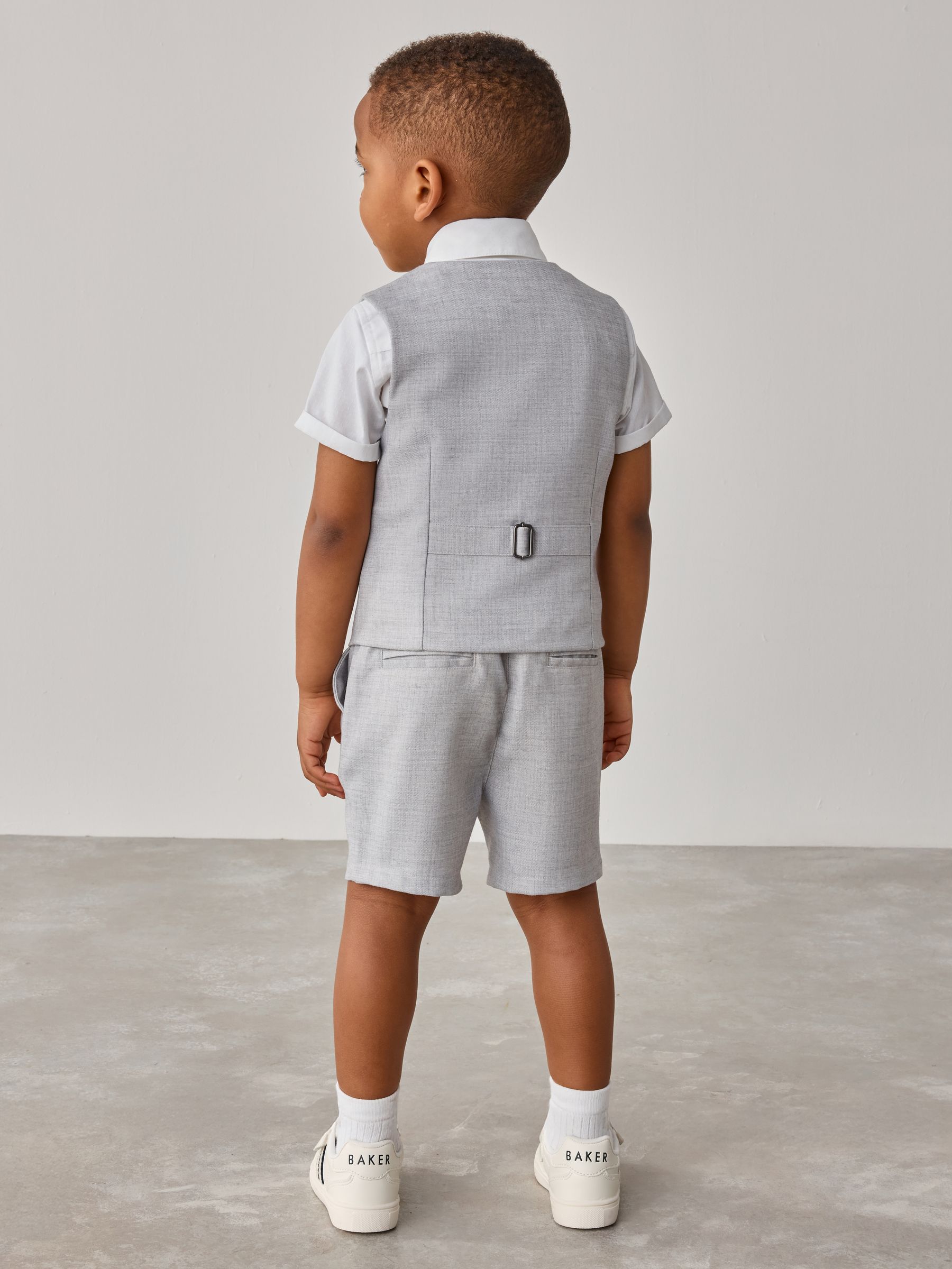 Baker by Ted Baker Grey Shirt Waistcoat and Shorts Set