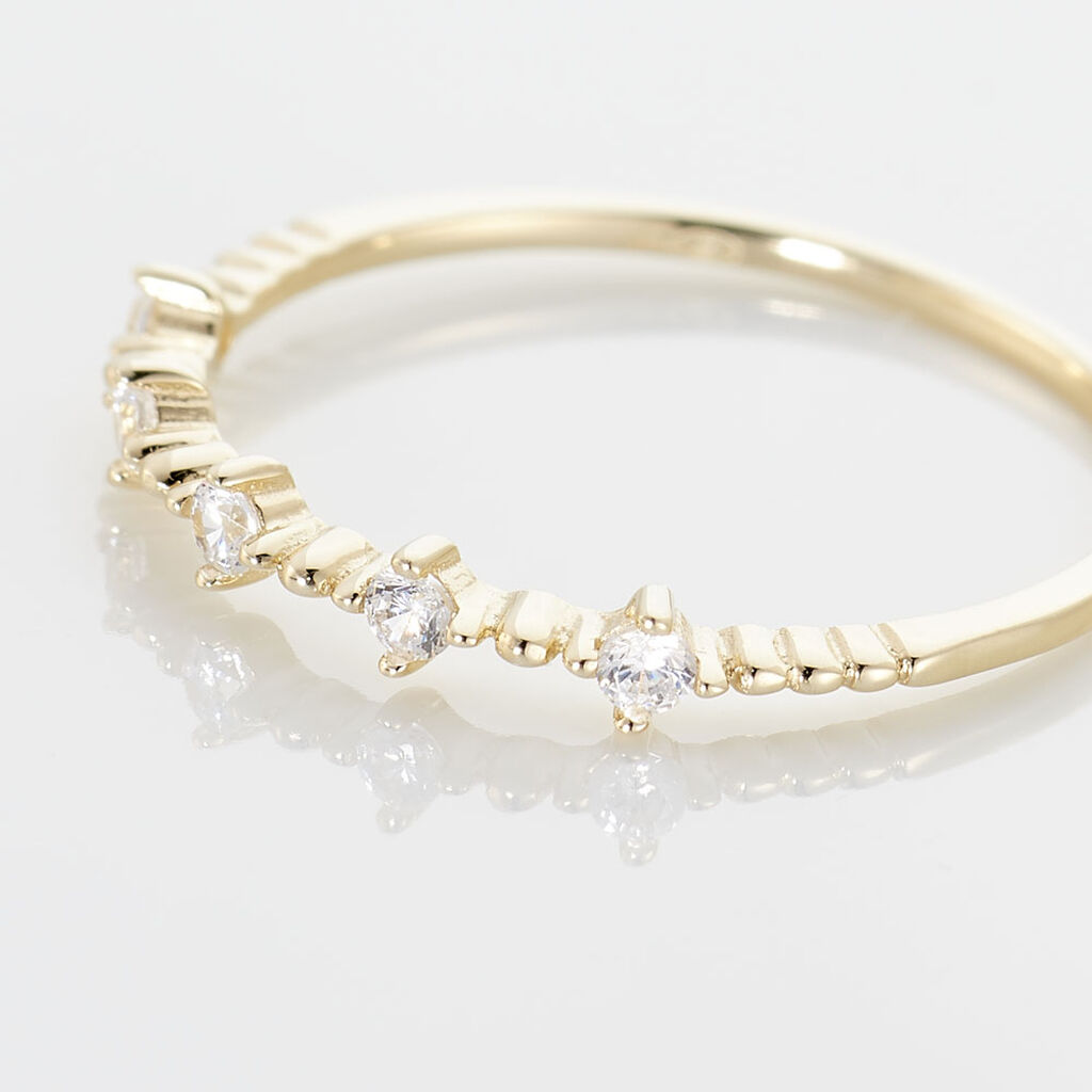 Bague Maximilienne Or Jaune Oxyde De Zirconium