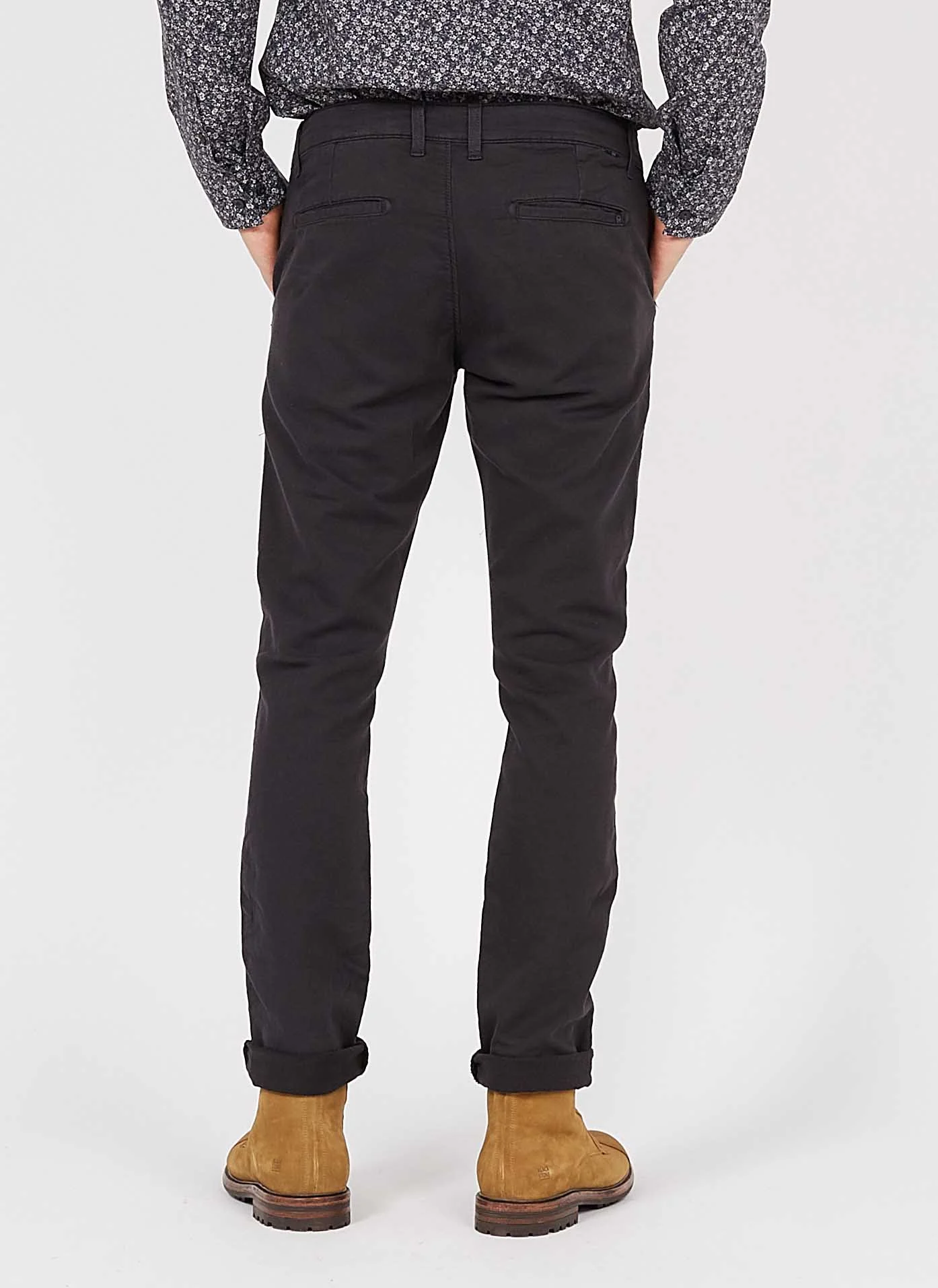 KURT - Pantalon chino en coton mélangé | Gris