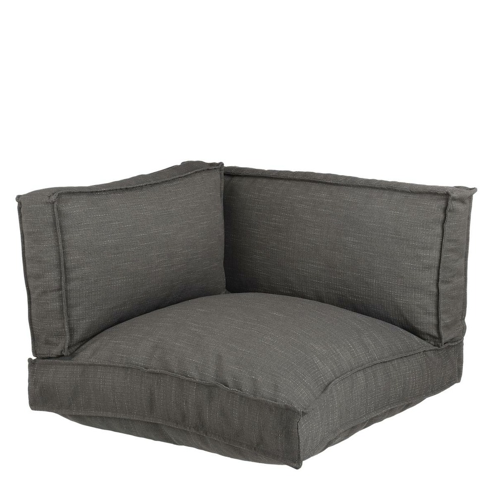 In the mood coussin de palette salvador - 80x80x52 cm - pe - anthracite - set de 3