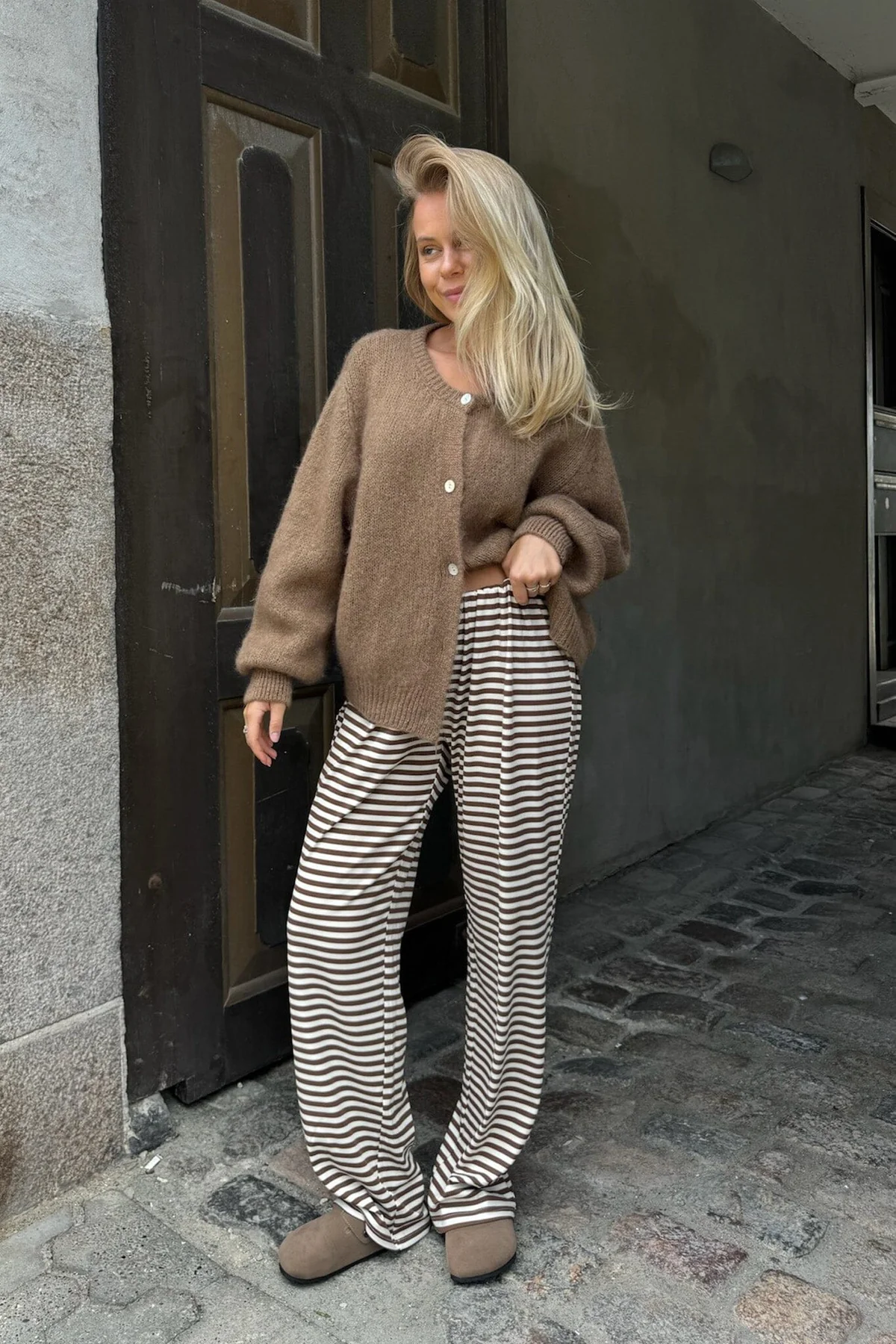 BYIC Zhannaic Pants bs brown stripes