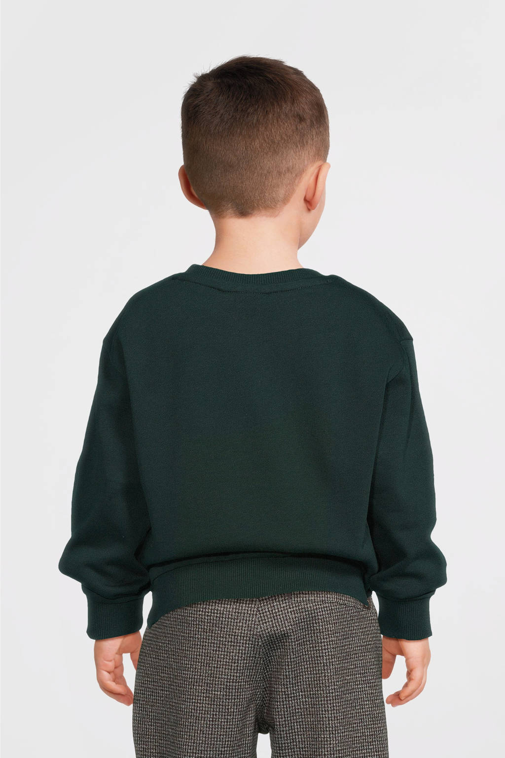 NAME IT sweater met printopdruk groen