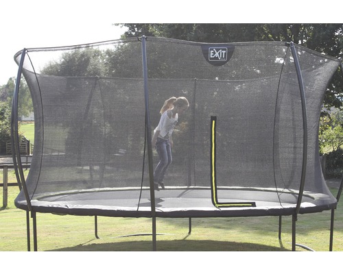 EXIT Silhouette trampoline met veiligheidsnet Ø 366 cm limoen