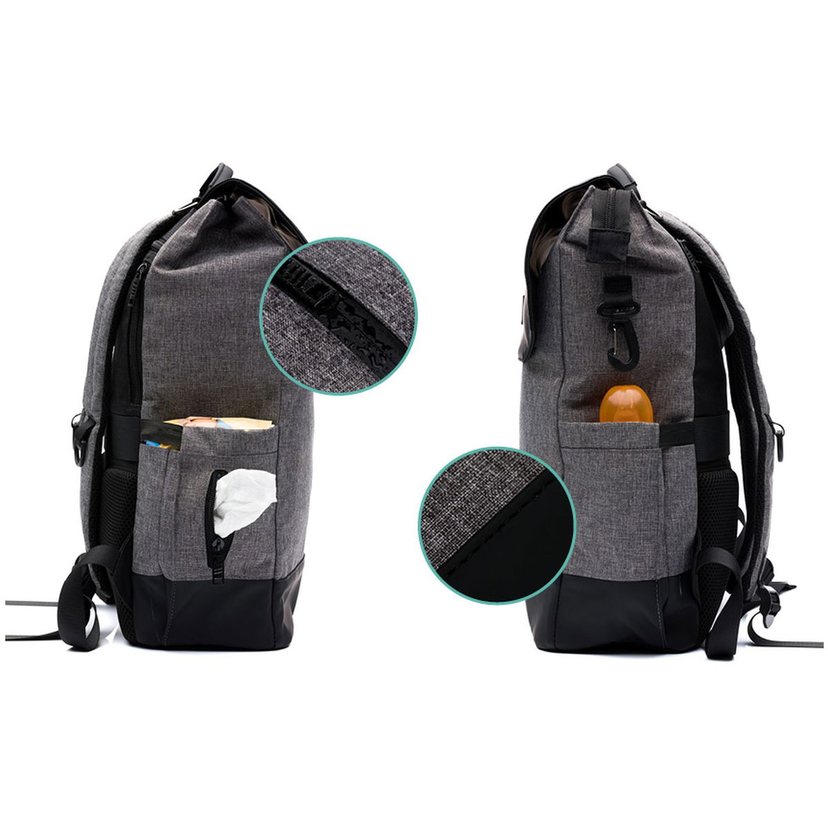 fillikidfillikid   Wickelrucksack Osaka grau/melange