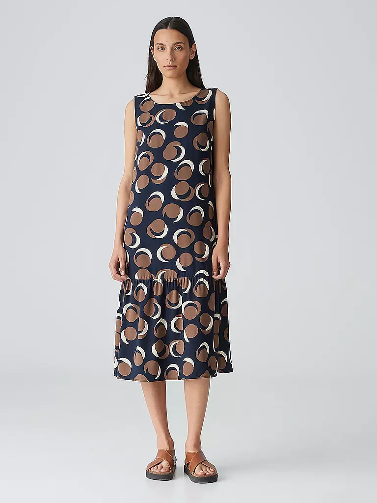 OPUS Midikleid WICY CITY braun