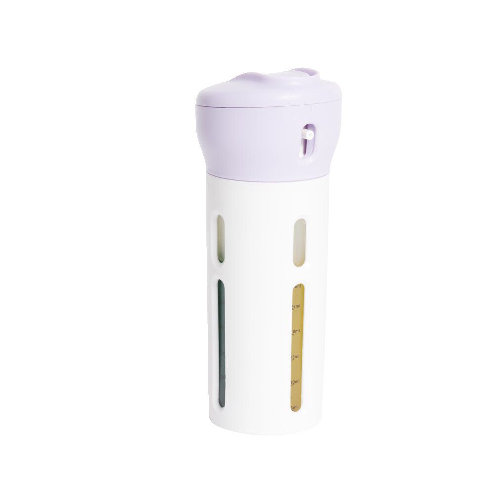 Distributeur de voyage 4-en-1 bouchon pivotant