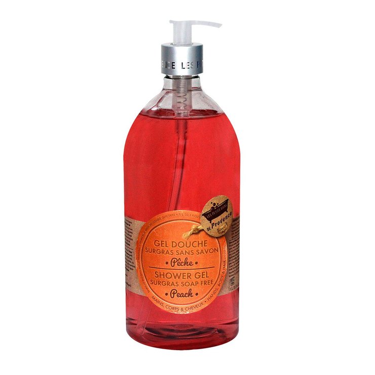 Gel douche surgras 1L Pêche