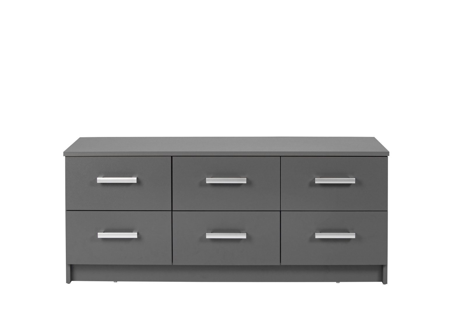 Kommode ELENZIO - graphitgrau - 6 Schubkästen - 121,8 cm