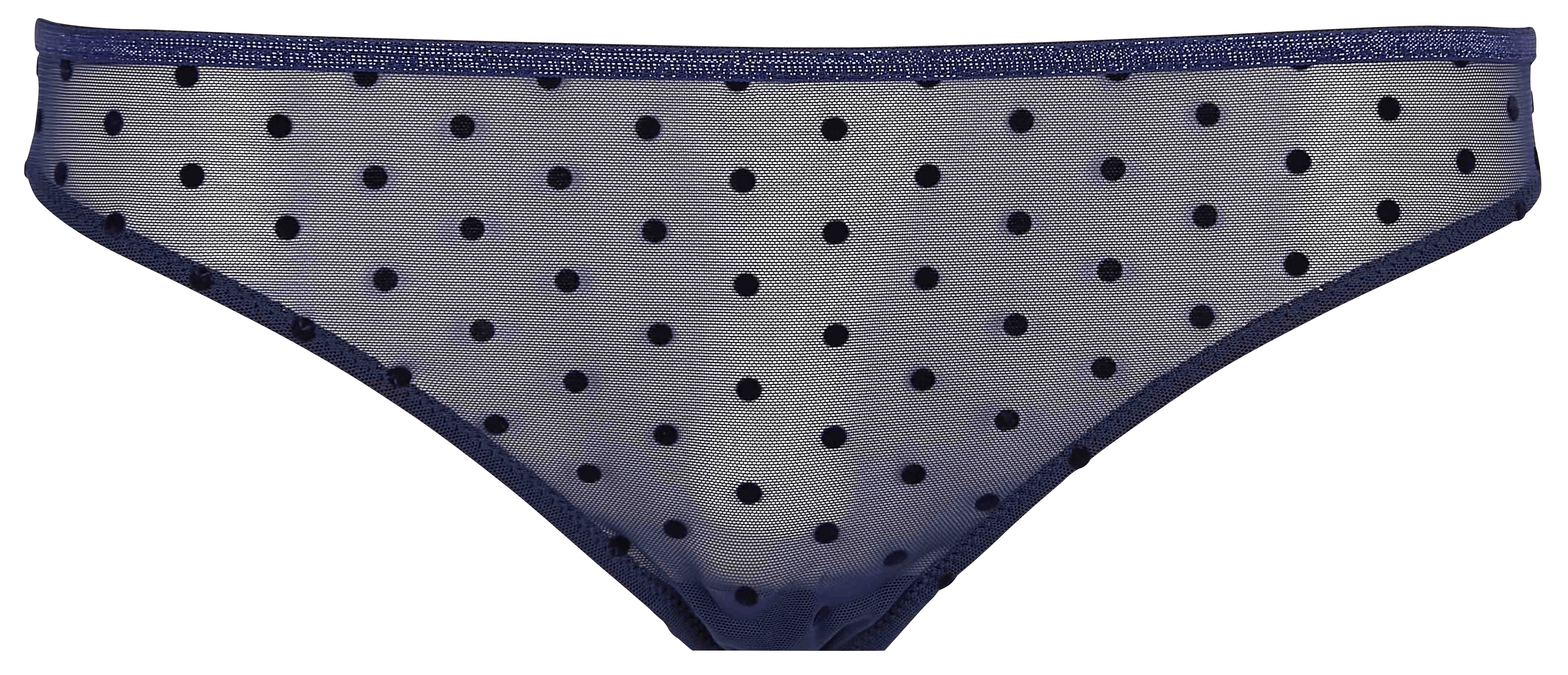 GEORGIA - Culotte brésilienne dentelle à pois| Multicolore