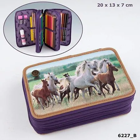 Depesche Horses Dreams 3fach Federtasche, sortiert