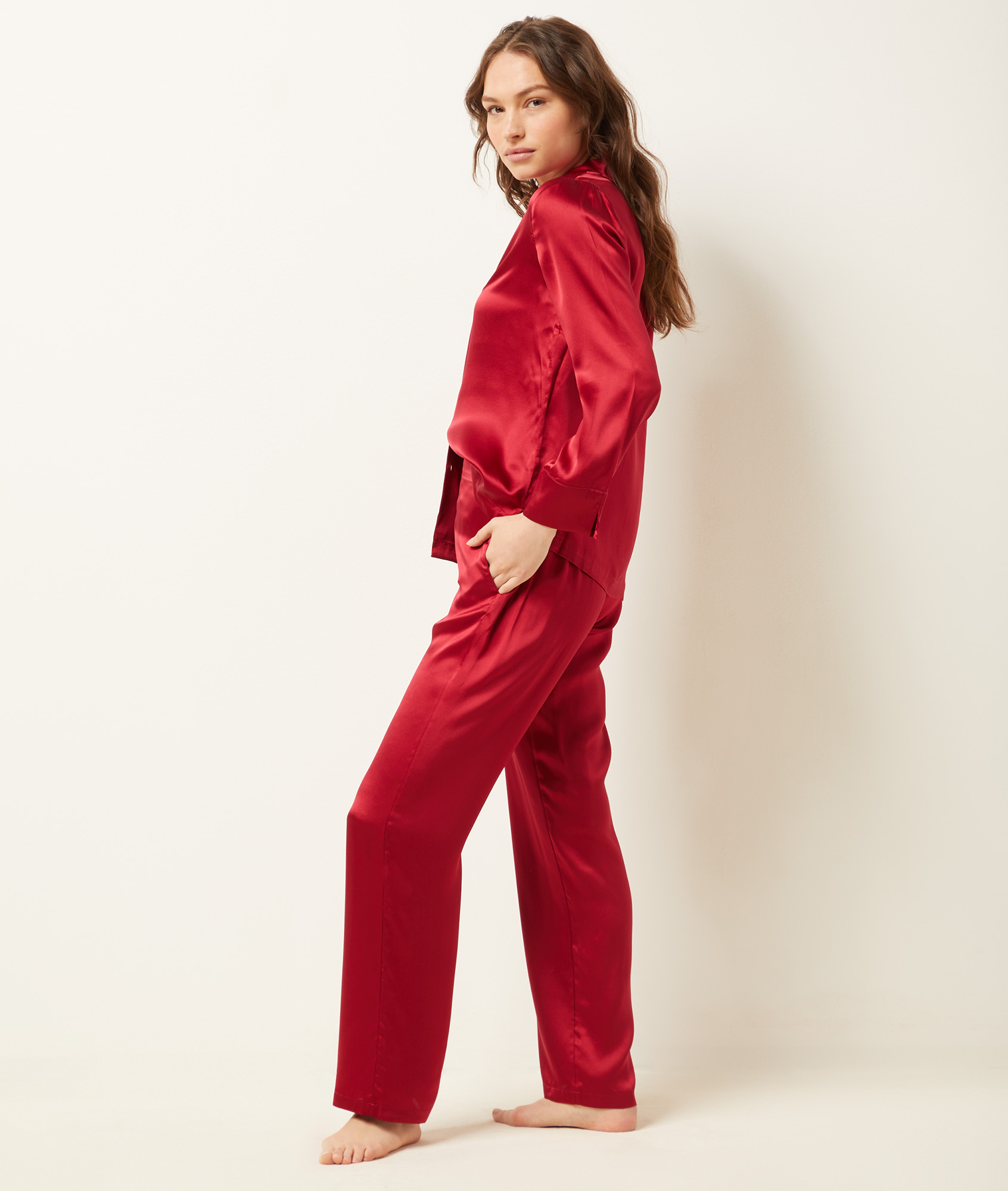 Pantalon de pyjama en soie