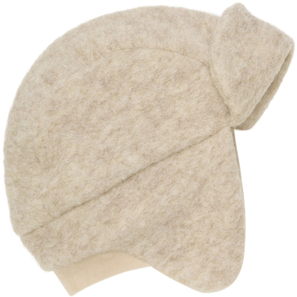 Køb Huttelihut Sand Melange Hue Uld W. Velour Lining