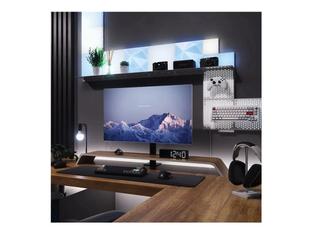 Nanoleaf Add-On Kit - Hylde - stainless steel (pakke med 2)