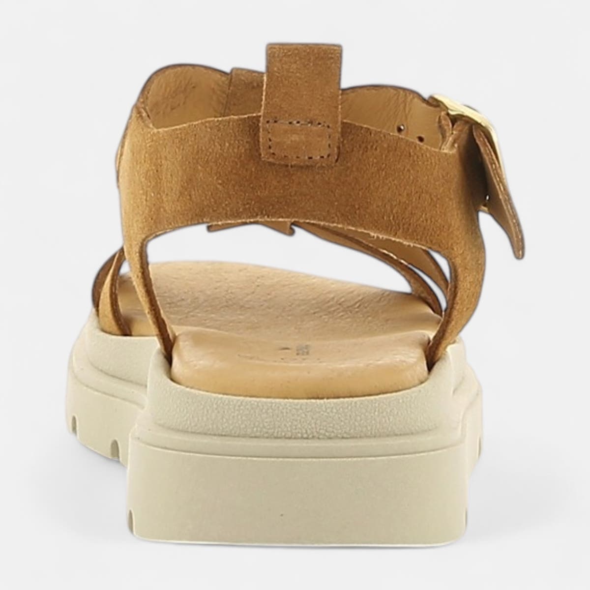 Sandales Femme en cuir camel