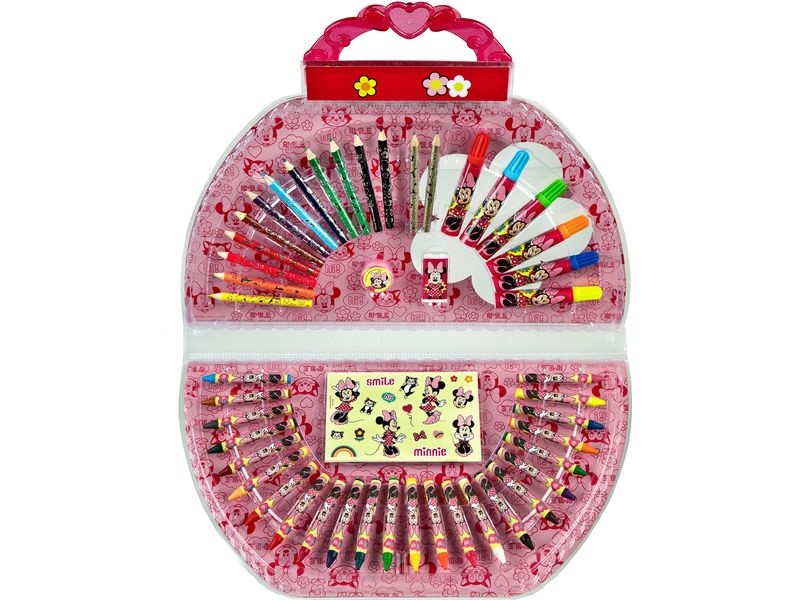 Undercover Malset Disney Minnie Mouse 51-teilig Praktischer Malkoffer
