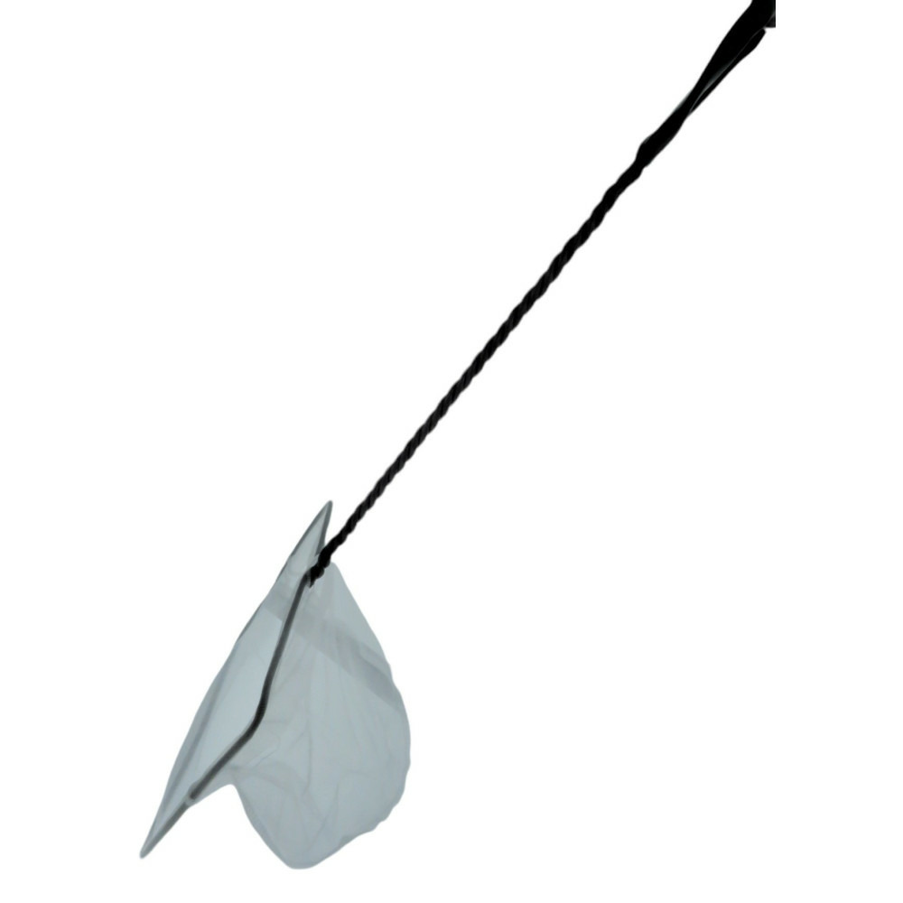 Epuisette filet blanc, maille fine, 20 cm x 16 x 53 cm, aquarium